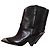 Isabel Marant Lamsy Stivaletti in pelle nera con punta metallica Nero