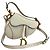 Christian Dior Borsa Saddle Pelle Bianca Bianco