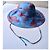 Hermès Cappello in seta Merveilleuses Lanternes Blu T59 - vista 2