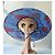 Hermès Cappello in seta Merveilleuses Lanternes Blu T59 - vista 3