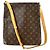 Borsa Musette Salsa Louis Vuitton in tela Monogram GM Marrone