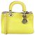 Mini borsa 2Way Diorissimo in pelle Dior gialla