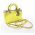 Mini borsa 2Way Diorissimo in pelle Dior gialla - vista 11