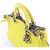 Mini borsa 2Way Diorissimo in pelle Dior gialla - vista 4