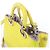 Mini borsa 2Way Diorissimo in pelle Dior gialla - vista 6