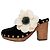 Chanel Zoccoli Floreali Primavera 2010 Nero Bianco