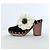 Chanel Zoccoli Floreali Primavera 2010 Nero Bianco - vista 7