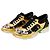 Chanel Sneakers Chunky in Tweed e Pelle Oro Nero Multicolore D'oro
