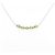Autre Marque Collana in Peridoto e Diamante Pt900 Pt850 Verde