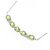 Autre Marque Collana in Peridoto e Diamante Pt900 Pt850 Verde - vista 3
