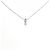 Autre Marque Collana in platino e diamanti Argento