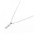 Autre Marque PT850 Platin 0.41CT Diamant Halskette Silber - Ansicht 2