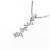 Autre Marque PT850 Platin 0.41CT Diamant Halskette Silber - Ansicht 3