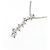 Autre Marque PT850 Platin 0.41CT Diamant Halskette Silber - Ansicht 4