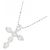 Autre Marque Collana a Croce con Diamanti e Platino Argento - vista 3