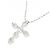 Autre Marque Collana a Croce con Diamanti e Platino Argento - vista 4