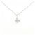 Autre Marque Collana con diamante Au750 Argento