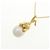 Autre Marque Collana con perle di mare bianche Rabbit e diamanti in Au750 D'oro - vista 3