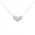 Autre Marque Collana con diamante K14WG Argento