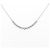 Autre Marque K18WG Diamant Halskette Silber - Ansicht 2