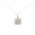 Autre Marque Collana in oro bianco Au750 e diamanti Argento