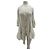 Autre Marque Vestido blanco con botones Cream