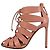 Sandali con tacco a spillo in pelle con lacci Francesco Russo 35.5 – Blush Pink Rosa