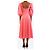 Staud Pink Swells Leinen-Midikleid - Größe UK 6 - Ansicht 2