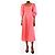 Staud Pink Swells Leinen-Midikleid - Größe UK 6 - Ansicht 3