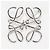 Broche Loewe Silver Anagram 111.25.020 Plata - vista 2