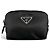 Beauty case PRADA in Re-Nylon con logo Triangle Nero