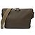 Borsa a tracolla in pelle Vitello Daino con logo triangolo Prada Grigio