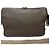 Borsa a tracolla in pelle Vitello Daino con logo triangolo Prada Grigio - vista 3