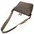 Borsa a tracolla in pelle Vitello Daino con logo triangolo Prada Grigio - vista 4