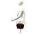 Borsa a tracolla pochette in pelle con logo hardware Vara Salvatore Ferragamo Marrone - vista 2