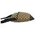 Bolsa de ombro GUCCI em lona monograma GG e couro perfurado Marrom Bege - vista 5