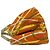Borsa Tote in tela Prada Canapa con placca logo triangolare Beige Arancione - vista 5
