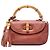 Borsa Gucci Red Medium in pelle New Bamboo Rosso