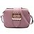 Burberry Bolsa transversal pequena em couro granulado macio rosa com fivela