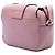 Burberry Bolsa transversal pequena em couro granulado macio rosa com fivela - vista 2
