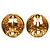 Orecchini a clip rotondi con logo Chanel placcati oro D'oro - vista 2