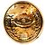 Orecchini a clip rotondi con logo Chanel placcati oro D'oro - vista 3