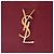 Borsa Blogger Monogram in pelle di vitello rossa Saint Laurent Rosso Bordò - vista 5