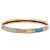 Bracciale rigido in smalto stampato extra stretto Gold Hermès D'oro