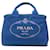 Borsa Prada Blue Small Canvas Canapa Logo