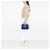 Borsa Prada Blue Small Canvas Canapa Logo - vista 6