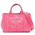 Tote in canapa rosa Prada