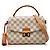 Louis Vuitton White Damier Azur Croisette Bianco