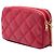 Saint Laurent Borsa a tracolla Becky Mini in agnello trapuntato rosso con doppia zip - vista 2