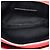Saint Laurent Borsa a tracolla Becky Mini in agnello trapuntato rosso con doppia zip - vista 4